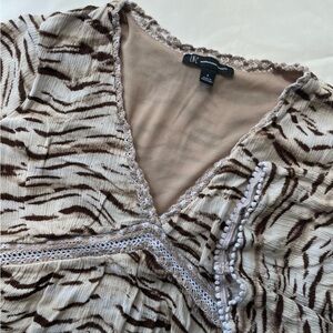 Y2K Animal Print Mini Dress Size Small